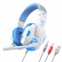 SY830MV Wired Headset Noise Canceling Stereo Headphones Over Ear Headphones With Cool LED Lighting For Cell Phone Gaming Computer Laptop black red