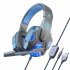 SY830MV Wired Headsets Over Ear Stereo Earphones Cool Lighting Gaming Headset for Smart Phones Computer Laptop Tablet Black Red