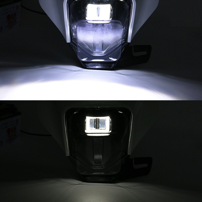 Universal Motorcycle Headlight Headlamp Head Light Lamp Supermoto Fairing 