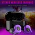 Sabbat E12 Ultra QCC3020 TWS BT V5 0 Sports Earbuds Wireless Charging Noise Canceling Headphones purple