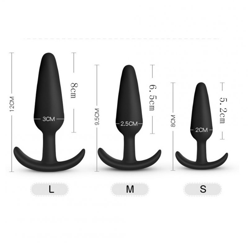 Safe Silicone Dildo Butt Plug Anal Plugs Sexy Stopper Adult Sex Toys for Men/Women Trainer Massager L