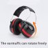 Safety Ear Muffs SNR 35dB Noise Reduction Hearing Protection Foam for kids Adults Shooting Studying black