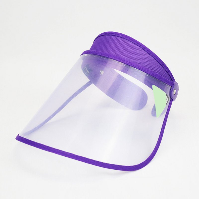 Safety Face Shield 360 Degree Rotated Dust proof Outdoor Riding Visor Cooking Mask purple
