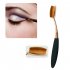 SaiDeng 10Pcs Set Black Toothbrush Shaped Eyebrow Foundation Power Face Eyeliner Lip Oval Cream Puff Brushes Makeup Beauty Tools