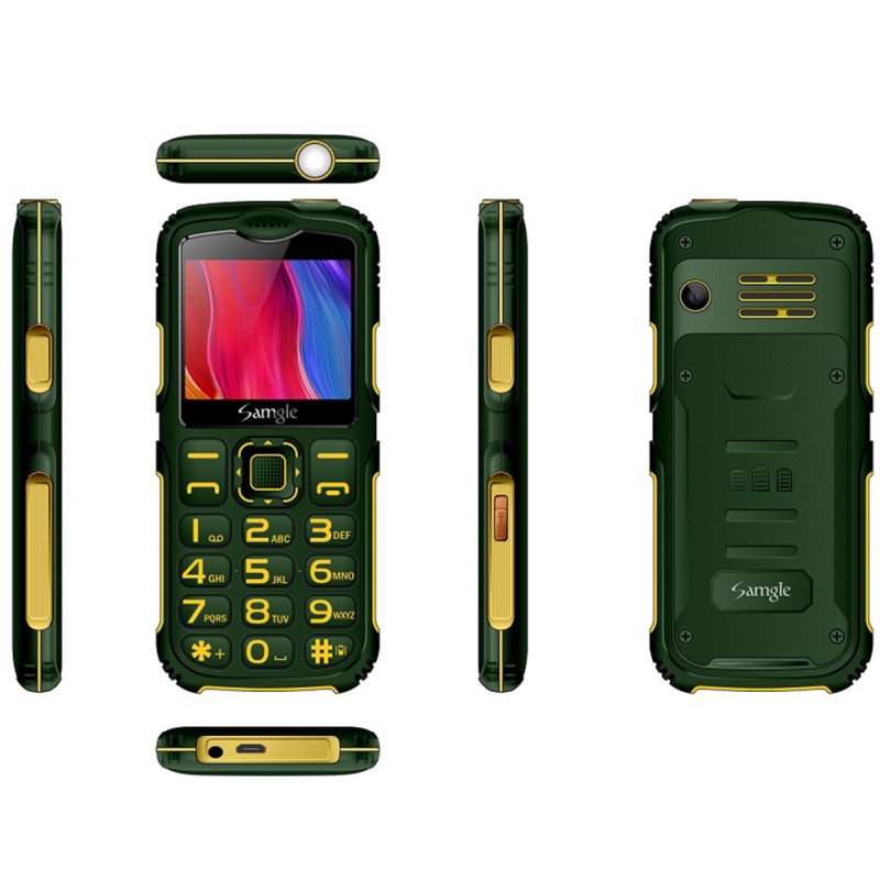 Samgle-S3 Big Button Mobile  Phone Keyborad Phone For Elderly GSM / WCDMA Mobile Phone Green (EU Plug)