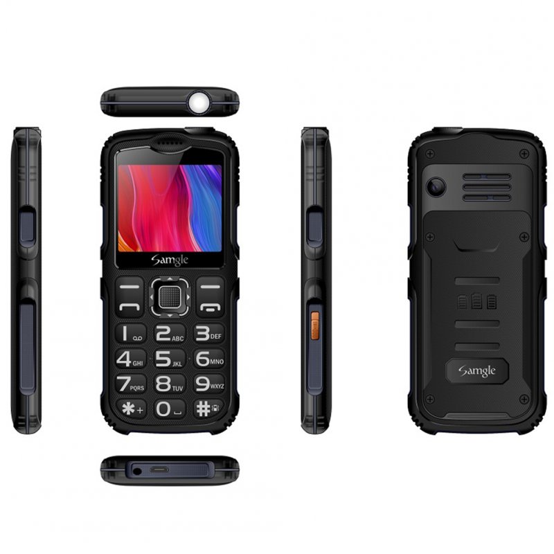 Samgle-S3 Big Button Mobile  Phone Keyborad Phone For Elderly GSM / WCDMA Mobile Phone Black  (UK Plug)