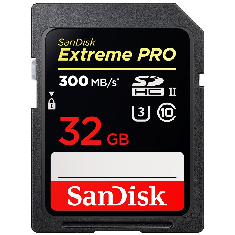 Original SanDisk PRO  SD Card  300M/s 32GB Black