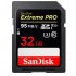 SanDisk Memory Card Extreme Pro SDHC SDXC SD Card 32GB Class10 C10 U3 V30 UHS I 4K Memory Card for Camera SDXXG