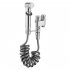Sanitary Toilet Shower Dual Switch Outlet Shower Sprinkler Hand Held Bidet Sprayer Bathroom Accessories Black