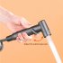 Sanitary Toilet Shower Dual Switch Outlet Shower Sprinkler Hand Held Bidet Sprayer Bathroom Accessories Black