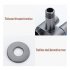 Sanitary Toilet Shower Dual Switch Outlet Shower Sprinkler Hand Held Bidet Sprayer Bathroom Accessories Black