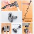 Sanitary Toilet Shower Dual Switch Outlet Shower Sprinkler Hand Held Bidet Sprayer Bathroom Accessories Black