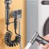 Sanitary Toilet Shower Dual Switch Outlet Shower Sprinkler Hand Held Bidet Sprayer Bathroom Accessories Black