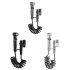 Sanitary Toilet Shower Dual Switch Outlet Shower Sprinkler Hand Held Bidet Sprayer Bathroom Accessories Black
