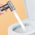 Sanitary Toilet Shower Dual Switch Outlet Shower Sprinkler Hand Held Bidet Sprayer Bathroom Accessories Black