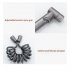 Sanitary Toilet Shower Dual Switch Outlet Shower Sprinkler Hand Held Bidet Sprayer Bathroom Accessories Black