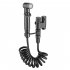 Sanitary Toilet Shower Dual Switch Outlet Shower Sprinkler Hand Held Bidet Sprayer Bathroom Accessories Black