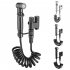 Sanitary Toilet Shower Dual Switch Outlet Shower Sprinkler Hand Held Bidet Sprayer Bathroom Accessories Black
