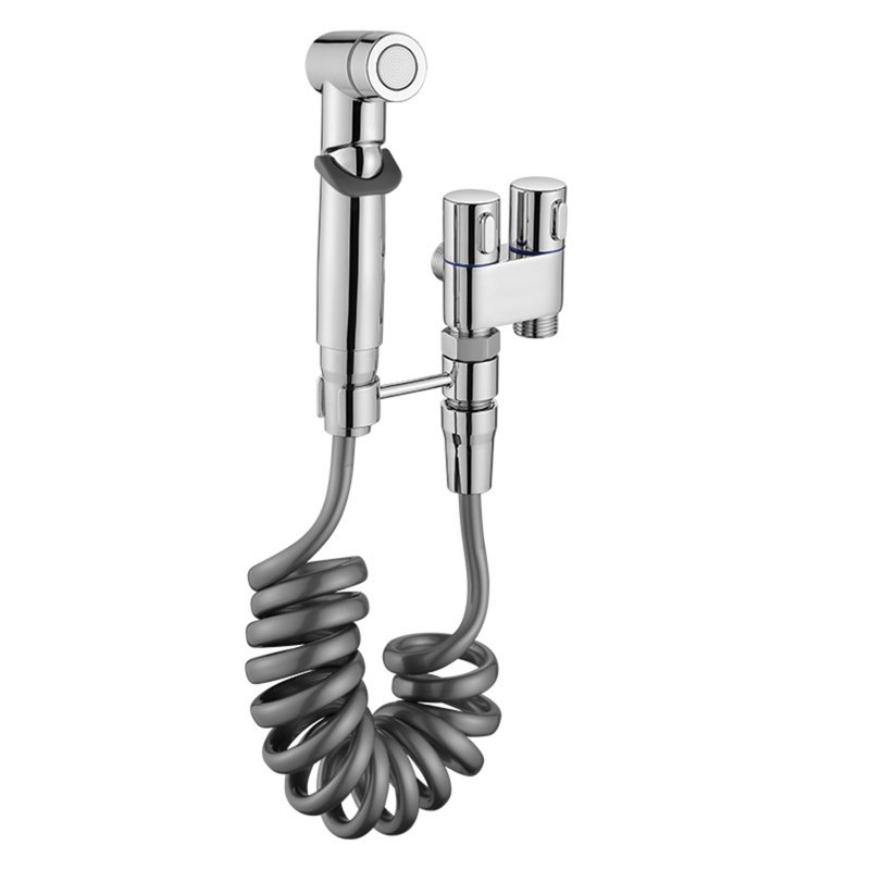 Sanitary Toilet Shower Dual Switch Outlet Shower Sprinkler Bidet Sprayer