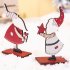 Santa Claus Dolls Ornaments Wooden Assembling Puzzles Painted Christmas Decorations Red Hat
