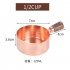Sauce Pot with Rosewood Wooden Handle Sauce Cup Plate for Cooking Utensils 1 4 copper cup with wooden handle