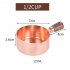 Sauce Pot with Rosewood Wooden Handle Sauce Cup Plate for Cooking Utensils 1 2 copper cup with wooden handle