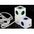 Save space  time and peace of mind with the Allocacoc EU PowerCube Extended USB  coming with 4 plug sockets and 2 USB ports 