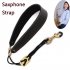 Sax Strap Alto Saxophone Althorn EWI Adjustable Neck Belt Music Instrument Accessories black