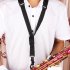 Saxophone Shoulder Strap Adjustable Neck Belt Black Musical Parts  black