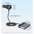 Sc03 Car Charger 74w High Power Pd qc3 0 Fast Charging Voltage Display Usb Hub For Car Mobile Phone 12 24v black