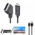 Scart To Hdmi Converter Cable Audio Video Adapter Conversion Cable 1m For Hdtv Stb Vhs Dvd black