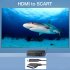 Scart To Hdmi Converter Cable Audio Video Adapter Conversion Cable 1m For Hdtv Stb Vhs Dvd black