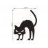 Scary Black Cat Pattern Wall Sticker for Halloween Living Room Bedroom Decor 13 13cm B