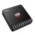 Scishion V88 Piano Android TV Box supports 3D movies and 4K media for a cinematic user experience 