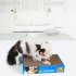 Scratching Board Double Side Corrugated Paper Claws Grinding Cat Toy Box Packing Blue