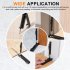 Scribing Pencil Tool Portable Lightweight Adjustable Clip Design Multifunctional Woodworking Profile Measure Gauge black