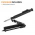Scribing Pencil Tool Portable Lightweight Adjustable Clip Design Multifunctional Woodworking Profile Measure Gauge black