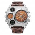 Oulm HP1349 Men Business Quartz Watch Coffee