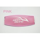Scuba Diving Mask Head Strap Cover Mask Padded Protect Long Hair Band Strap Wrapper  Pink white pattern Free size