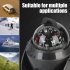 Sea Pivoting Marine Compass Electronic Navigation Compass With Magnetic Declination Adjustment For Car Ship black