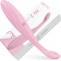 Secondary Female Charging Massager Masturbation Vibration Rod with Double Head  Pink