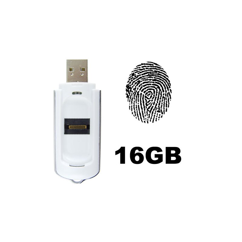 USB Fingerprint Security Lock Flash Disk (16GB)