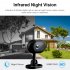 Security Camera WiFi Surveillance Camera Siren Alert Night Vision Smart 1080P HD Cams Clear Recording Rotation Two way Voice Intercom Smart Camera For Home Outd
