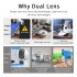 Security Cameras Outdoor 1080P HD Dual Lens Security Camera 2mp Wifi Camera Night Vision Motion Detection White