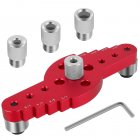 Self Centering Dowel Jig Kit With Scriber Straight Holes Wood Panel Hole Puncher Locator Professional Woodworking Joints Tool 6mm 8mm 10mm Drilling Doweling Guide Tools 5PC