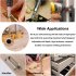 Self Centering Drill Bit Set  8pcs Center Drill Bit Set With Both Sides Holes  Hex Key  7 Replacement Drill Bits  High Speed Steel Hole Drilling Tool Kit Hinge 