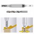 Self Centering Drill Bit Set  8pcs Center Drill Bit Set With Both Sides Holes  Hex Key  7 Replacement Drill Bits  High Speed Steel Hole Drilling Tool Kit Hinge 