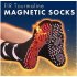 Self Heating Therapy Magnetic Socks Unisex Magnetic Therapy Massage Socks  black One size