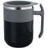 Self Stirring Coffee Mug Mixing Stainless Steel Cup for Office Home Coffee Tea Milk Drink white