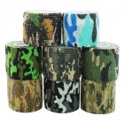 Self adhesive Reused Non woven fabric Outdoor Camouflage Wrap Tape Camo Stealth Tape for Hunting Rifle Bicycle Telescope Color Random random
